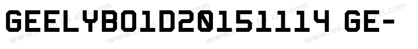 GEELYBo1d20151114 GE字体转换